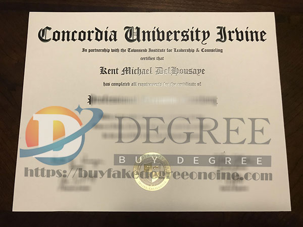 Where to Buy Concordia University Irvine Fake Degree