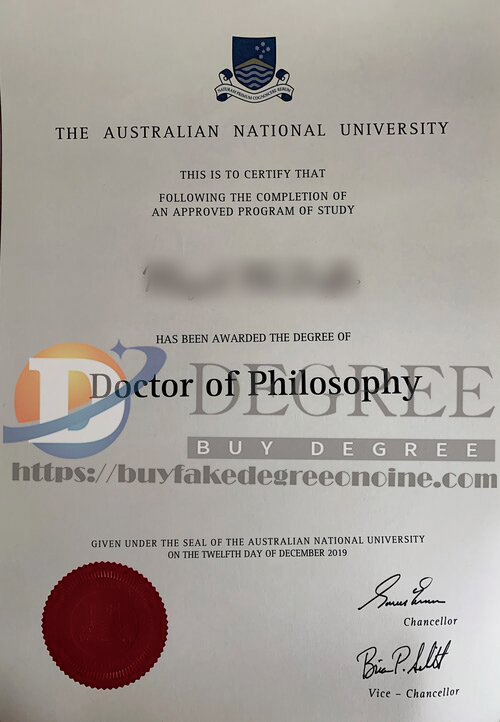 fake ANU certificate
