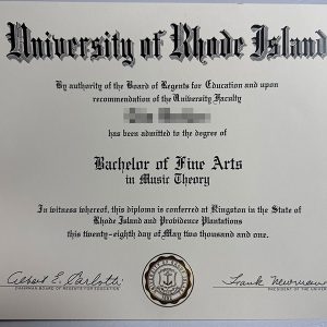 University of Rhode Island Degree Sample